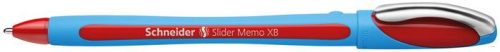 Golyóstoll, 0,7 mm, kupakos, SCHNEIDER 'Slider Memo XB', piros