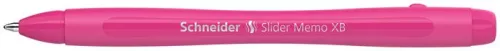 Golyóstoll, 0,7 mm, kupakos, SCHNEIDER 'Slider Memo XB', rózsaszín