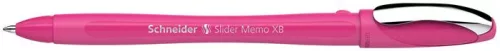 Golyóstoll, 0,7 mm, kupakos, SCHNEIDER 'Slider Memo XB', rózsaszín