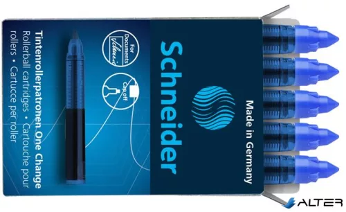 Utántöltő patron rollertollhoz, SCHNEIDER "One Change", kék