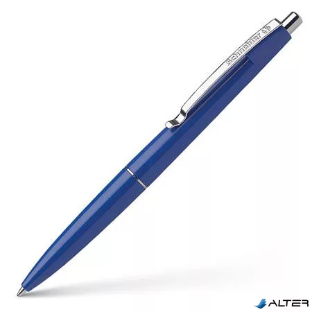 Golyóstoll, 0,5 mm, nyomógombos, SCHNEIDER "Office", kék