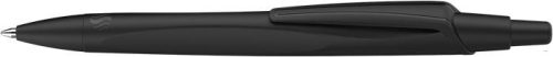 Golyóstoll, 0,5 mm, nyomógombos, fekete színű tolltest, SCHNEIDER 'Reco', kék