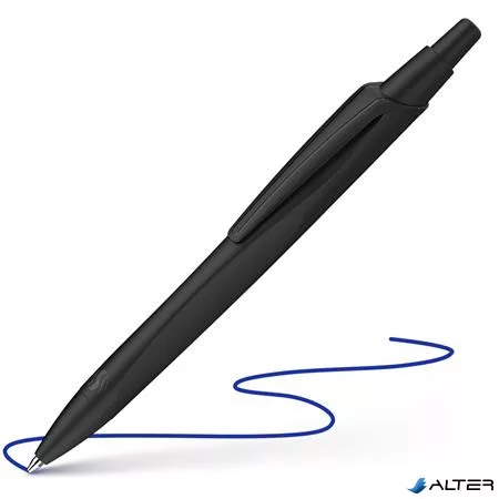 Golyóstoll, 0,5 mm, nyomógombos, fekete színű tolltest, SCHNEIDER "Reco", kék