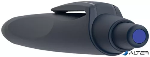 Golyóstoll, 0,5 mm, nyomógombos, sötétkék színű tolltest, SCHNEIDER "Reco", kék