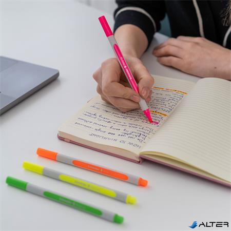 Szövegkiemelő toll készlet, 1-4 mm, SCHNEIDER "Shine-Up", 4 különböző szín