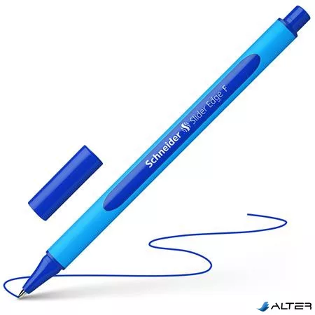 Golyóstoll, 0,3 mm, kupakos, SCHNEIDER "Slider Edge F", kék