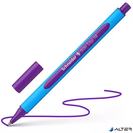 Golyóstoll, 0,7 mm, kupakos, SCHNEIDER "Slider Edge XB", lila