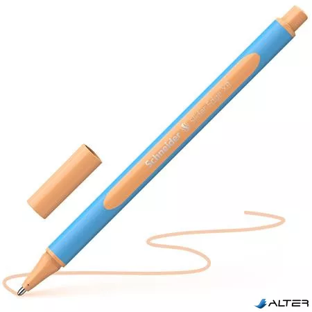 Golyóstoll, 0,7 mm, kupakos, SCHNEIDER "Slider Edge XB Pastel", barack