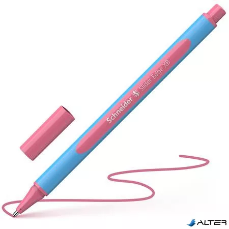 Golyóstoll, 0,7 mm, kupakos, SCHNEIDER "Slider Edge XB Pastel", flamingó