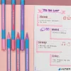 Golyóstoll, 0,7 mm, kupakos, SCHNEIDER "Slider Edge XB Pastel", flamingó