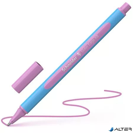 Golyóstoll, 0,7 mm, kupakos, SCHNEIDER "Slider Edge XB Pastel", lila