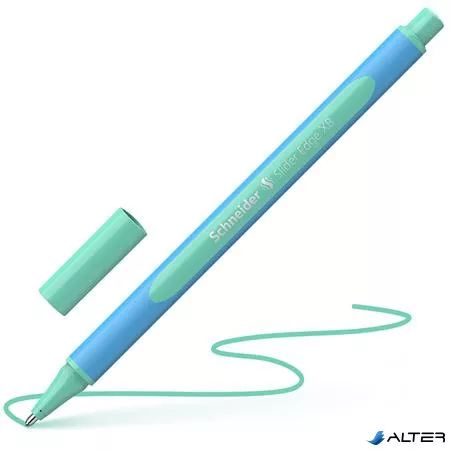 Golyóstoll, 0,7 mm, kupakos, SCHNEIDER "Slider Edge XB Pastel", menta