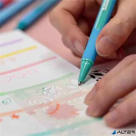 Golyóstoll, 0,7 mm, kupakos, SCHNEIDER "Slider Edge XB Pastel", menta