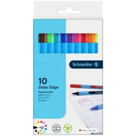   Golyóstoll készlet, 0,7 mm, kupakos, SCHNEIDER "Slider Edge XB", vegyes színek