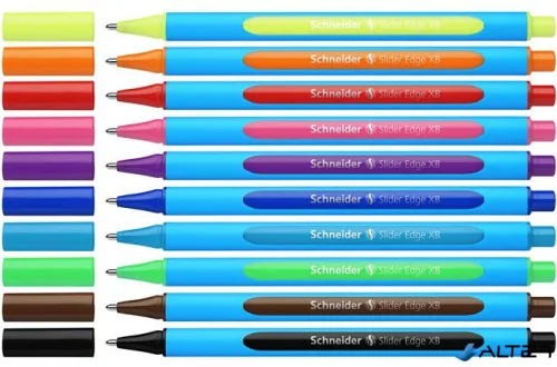 Golyóstoll készlet, 0,7 mm, kupakos, SCHNEIDER "Slider Edge XB", vegyes színek