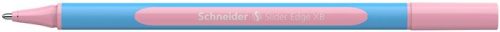 Golyóstoll, 0,7 mm, kupakos, SCHNEIDER 'Slider Edge XB Pastel', rózsa
