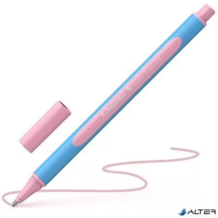 Golyóstoll, 0,7 mm, kupakos, SCHNEIDER "Slider Edge XB Pastel", rózsa