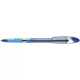   Golyóstoll, 0,3 mm, kupakos, SCHNEIDER 'Slider Basic F', kék