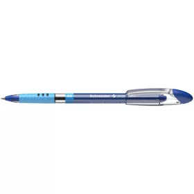   Golyóstoll, 0,5 mm, kupakos, SCHNEIDER 'Slider Basic M', kék