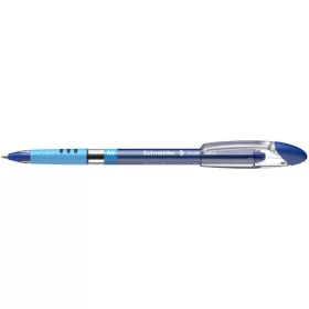   Golyóstoll, 0,5 mm, kupakos, SCHNEIDER "Slider Basic M", kék