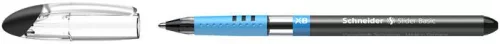 Golyóstoll, 0,7 mm, kupakos, SCHNEIDER 'Slider Basic XB', fekete