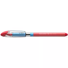   Golyóstoll, 0,7 mm, kupakos, SCHNEIDER 'Slider Basic XB', piros