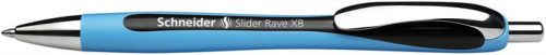 Golyóstoll, 0,7 mm, nyomógombos, SCHNEIDER 'Slider Rave XB', fekete