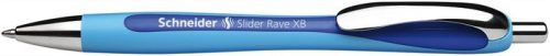 Golyóstoll, 0,7 mm, nyomógombos, SCHNEIDER 'Slider Rave XB', kék