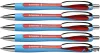 Golyóstoll, 0,7 mm, nyomógombos, SCHNEIDER "Slider Rave XB", piros