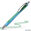 Golyóstoll, 0,7 mm, nyomógombos, SCHNEIDER "Slider Rave XB", zöld