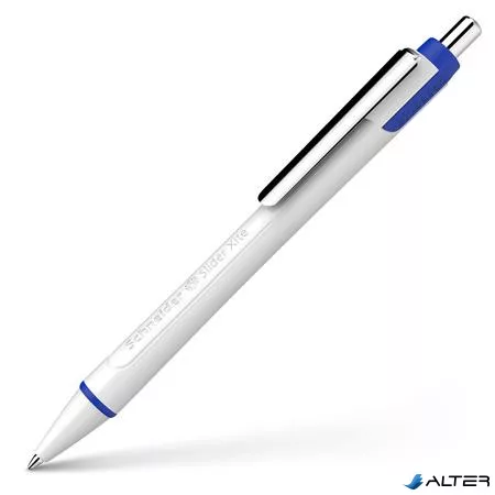 Golyóstoll, 0,7 mm, nyomógombos, SCHNEIDER "Slider Xite", kék