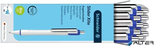 Golyóstoll, 0,7 mm, nyomógombos, SCHNEIDER "Slider Xite", kék