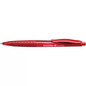   Golyóstoll, 0,5 mm, nyomógombos, SCHNEIDER 'Suprimo', piros