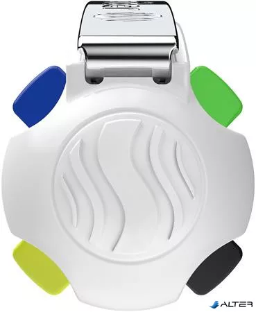 Golyóstoll, 0,5 mm, nyomógombos, négyszínű, SCHNEIDER 'Take 4 Neon', zöld-fehér