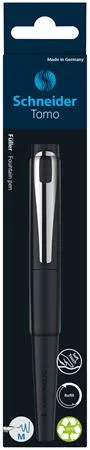 Töltőtoll, M-es, SCHNEIDER 'Tomo', fekete