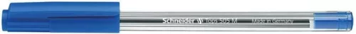 Golyóstoll, 0,5 mm, kupakos, SCHNEIDER "Tops 505 M", kék