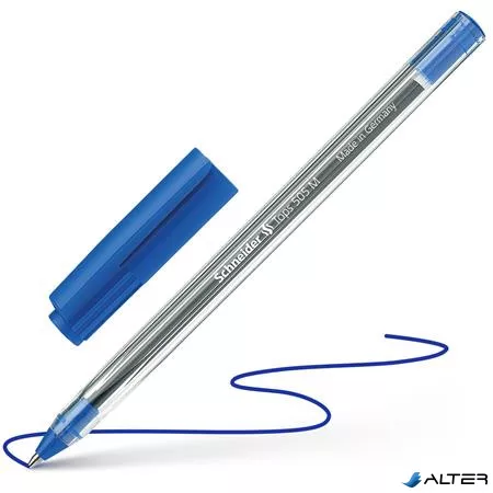 Golyóstoll, 0,5 mm, kupakos, SCHNEIDER "Tops 505 M", kék