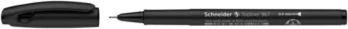 Tűfilc, 0,4 mm, SCHNEIDER "Topliner 967", fekete