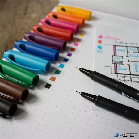 Tűfilc, 0,4 mm, SCHNEIDER "Topliner 967", fekete