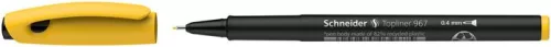 Tűfilc, 0,4 mm, SCHNEIDER "Topliner 967", sárga