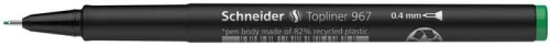 Tűfilc, 0,4 mm, SCHNEIDER "Topliner 967", zöld