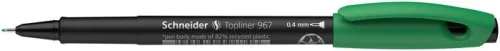 Tűfilc, 0,4 mm, SCHNEIDER "Topliner 967", zöld