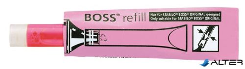 Utántöltő "Boss" szövegkiemelőhöz, STABILO "Boss", rózsaszín