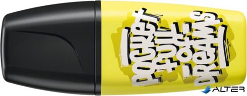 Szövegkiemelő, 2-5 mm, STABILO "Boss Mini Snooze One", sárga