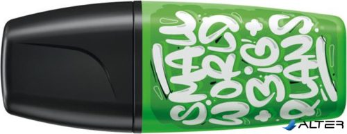 Szövegkiemelő, 2-5 mm, STABILO "Boss Mini Snooze One", zöld