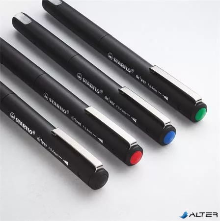 Tűfilc, 0,4 mm, STABILO "dr!ver", fekete