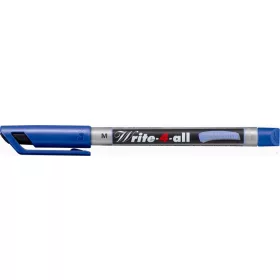  Alkoholos marker, 1 mm, kúpos, STABILO "Write-4-all", kék