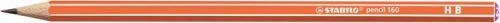 Grafitceruza, HB, hatszögletű, STABILO 'Pencil 160', narancs