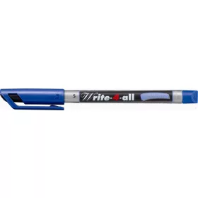   Alkoholos marker, 0,4 mm, kúpos, STABILO 'Write-4-all', kék
