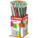 Grafitceruza radírral display, HB, hatszögletű, STABILO 'Pencil 160'